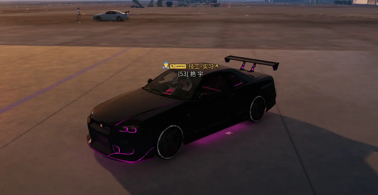 日产GTR34带动画灯管+流光+喷射