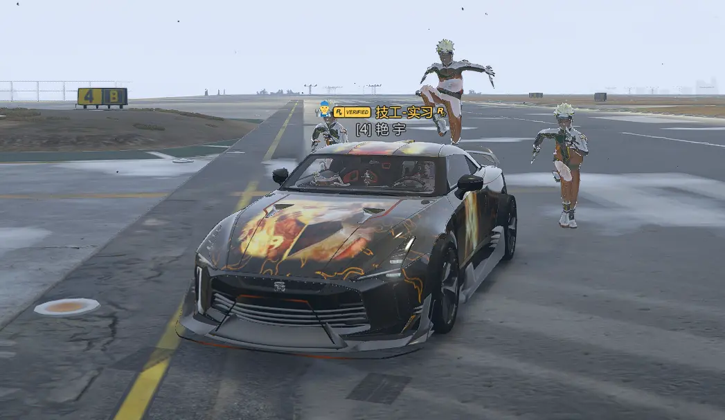 日产GTR50动画加全车灯效
